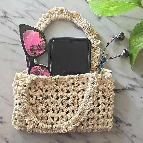 Handmade Handbags - Handmade Knit Mini Purse